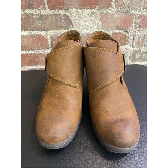 BØC Born Concept Brown Leather Bootie Women’s Size 8/39 - Picture 3 of 10